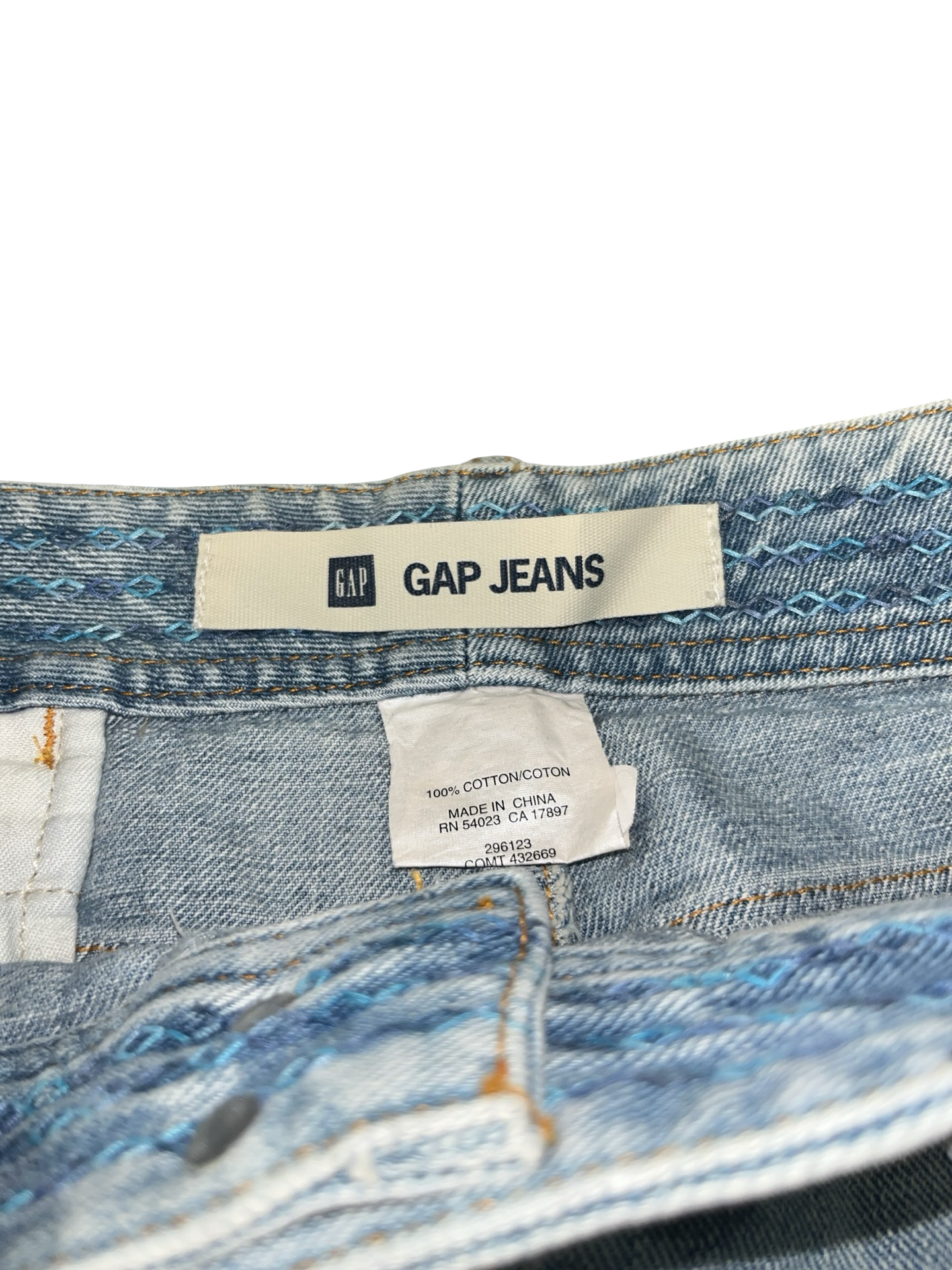 Y2K GAP Jeans Light Wash Denim Mini Skirt | 00s ukM