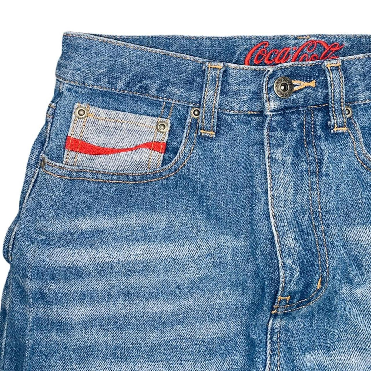 Coca-Cola rare vintage flare long denim skirt uk10