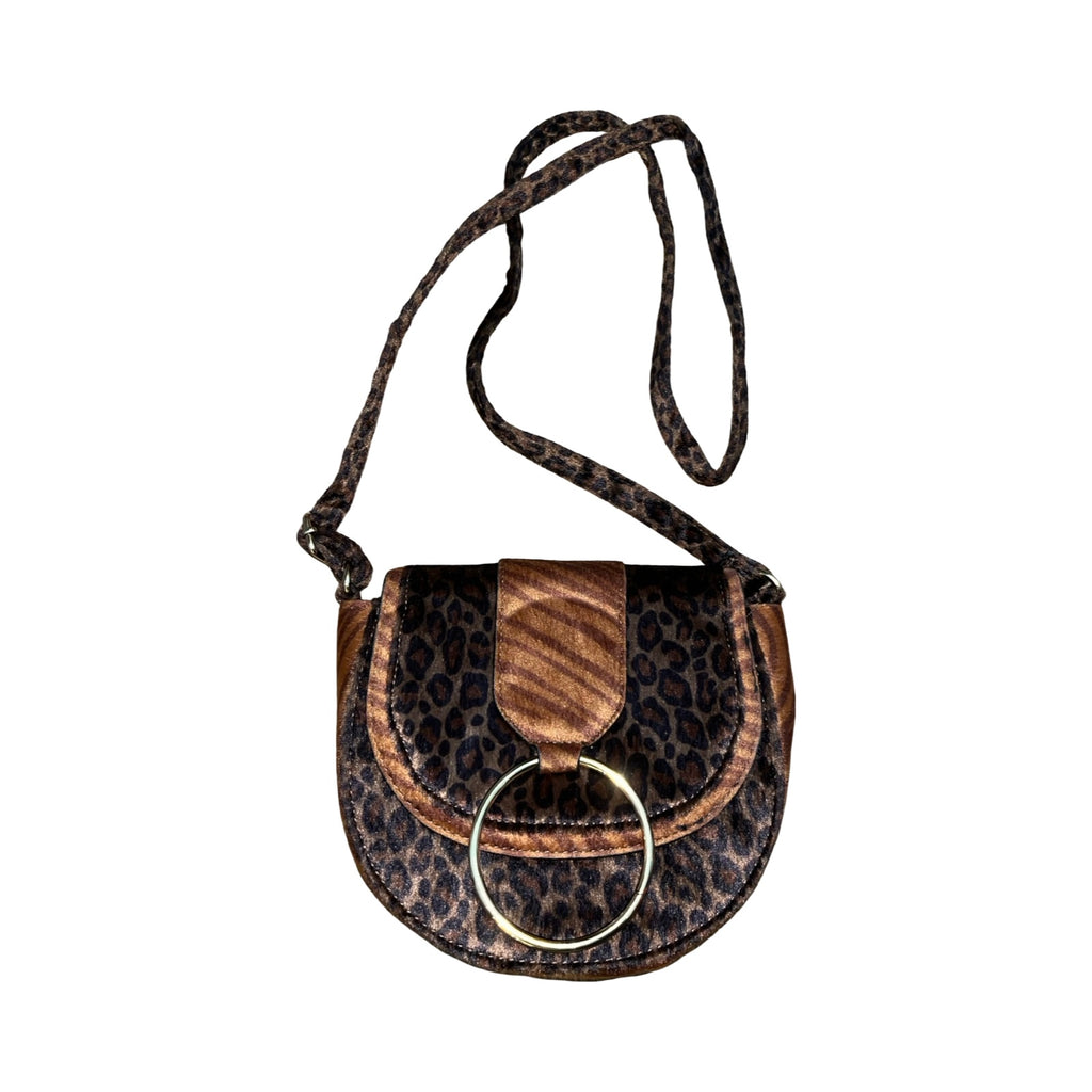 90’s style animal print crossbody handbag