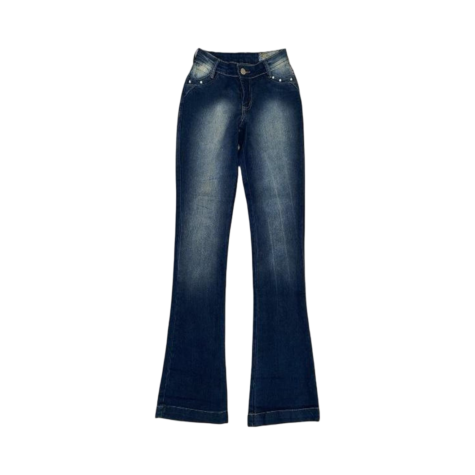 Ruda dark wash y2k blue  vintage low rise flare jeans ukS