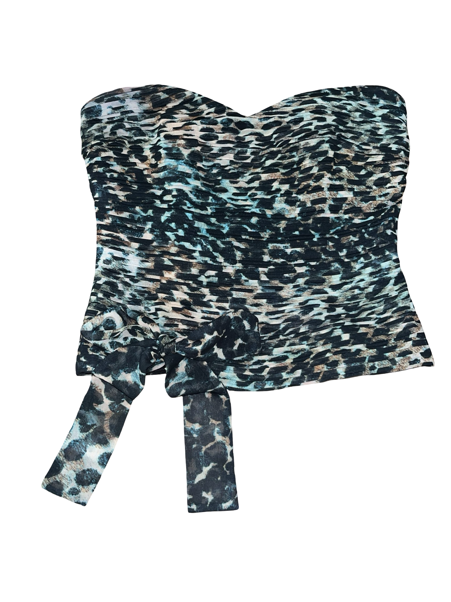 Y2K GUESS Los Angeles Corset Bustier Bandeau Top UK S