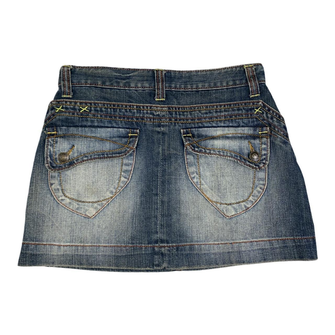 Xaja Y2K distressed denim mini skirt uk6