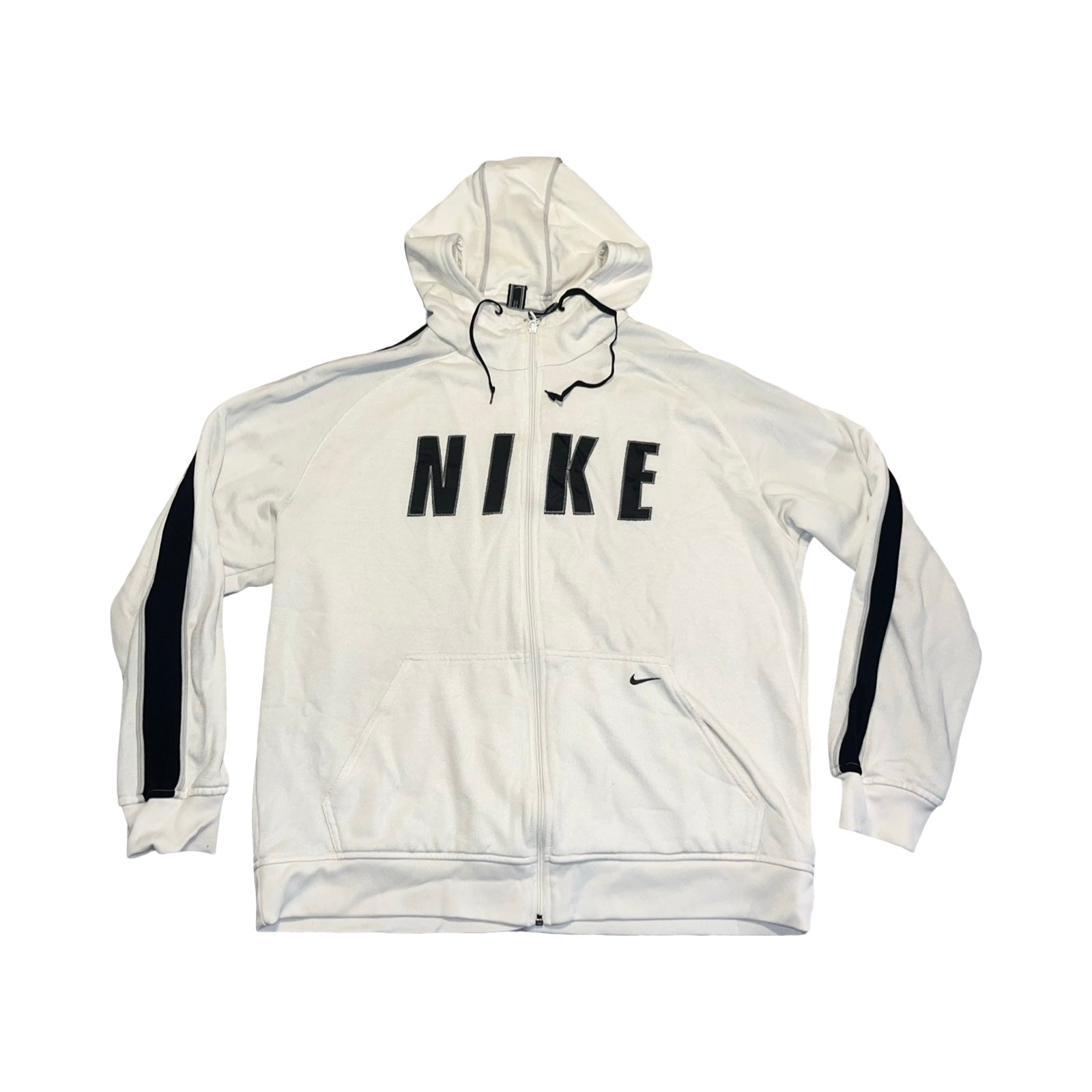Nike rare 90’s black and white logo jacket ukXL