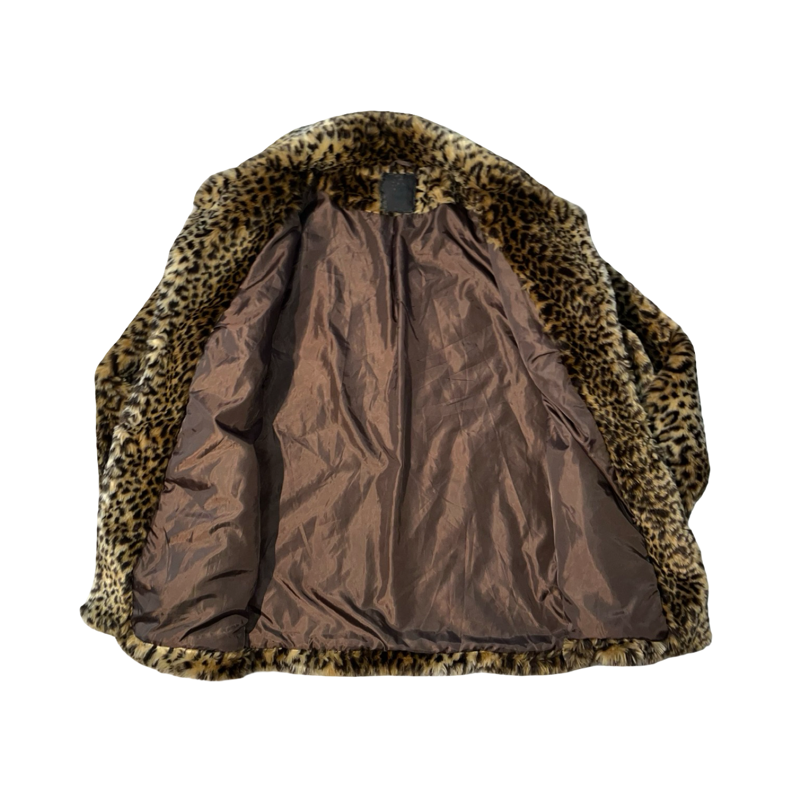 Vintage leopard print faux fur uk20 coat