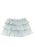 Y2K Light Wash Denim Ruffle Mini Skirt | Uk8 House of Denim