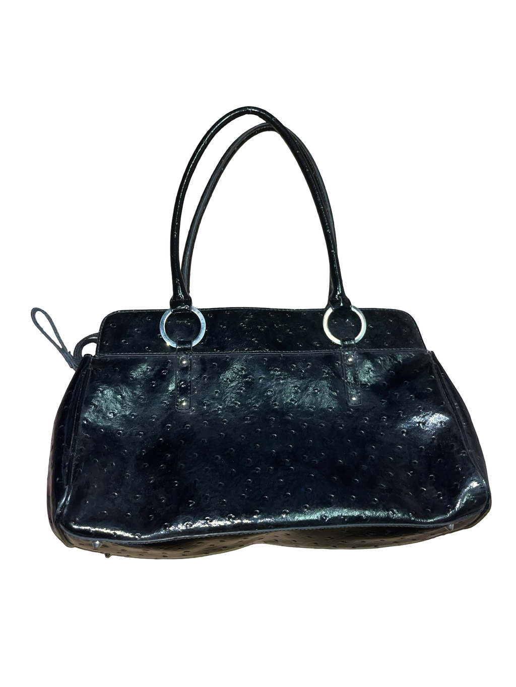 Y2K GUESS Black and Silver Buckle Handbag 2000’s