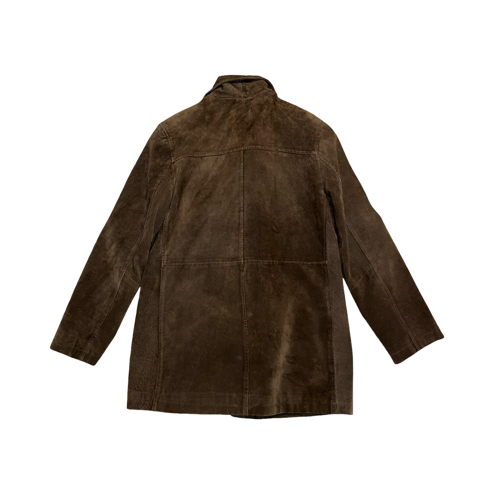 ET•VOUS genuine suede brown jacket ukS