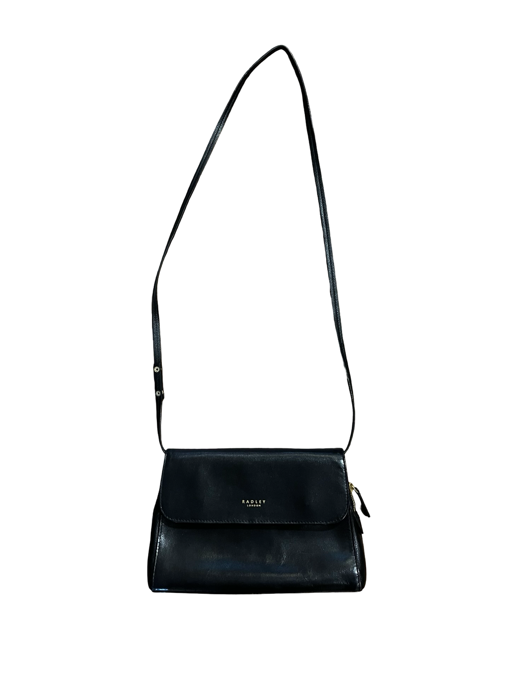 Radley London Black Leather Crossbody Bag