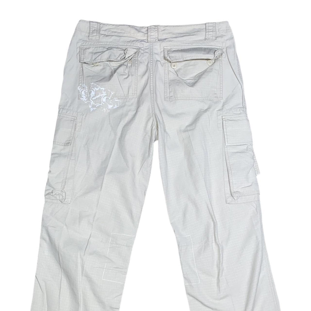 Crosby T.44 Y2K embroidered print cargo pants UkM