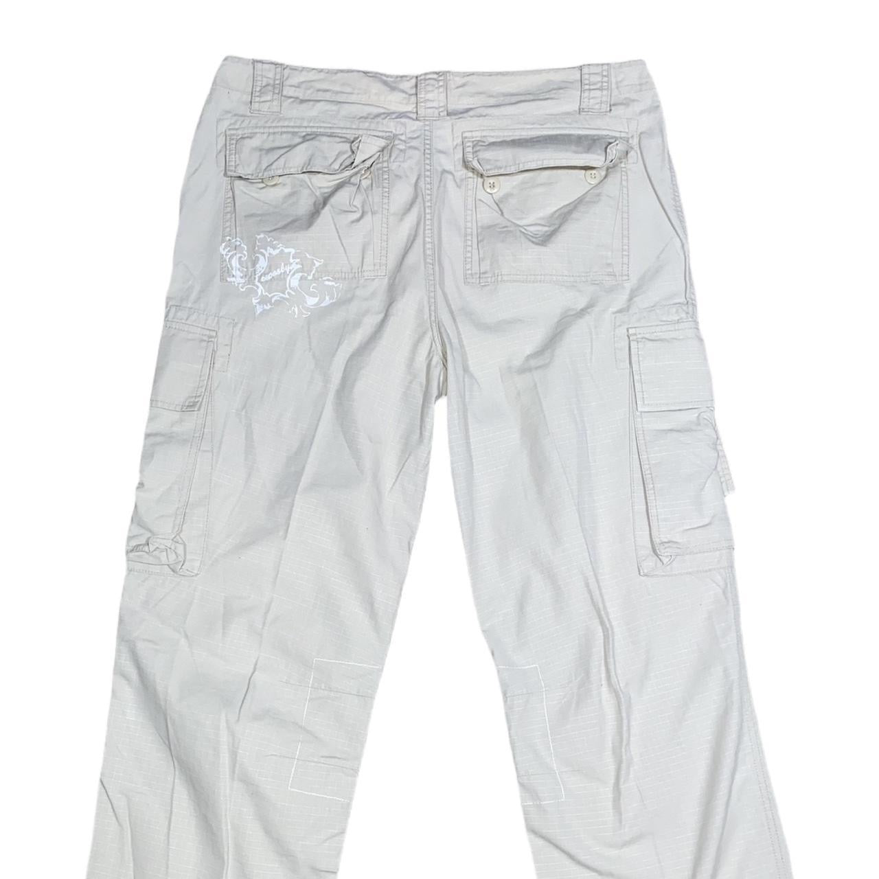 Crosby T.44 Y2K embroidered print cargo pants UkM