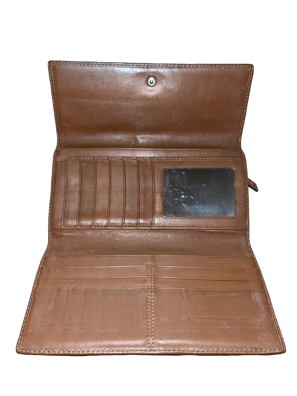 Coach Signature Purse Khaki Brown Leather Y2K Vintage