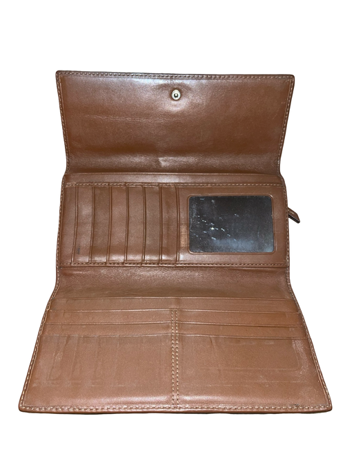 Coach Signature Purse Khaki Brown Leather Y2K Vintage
