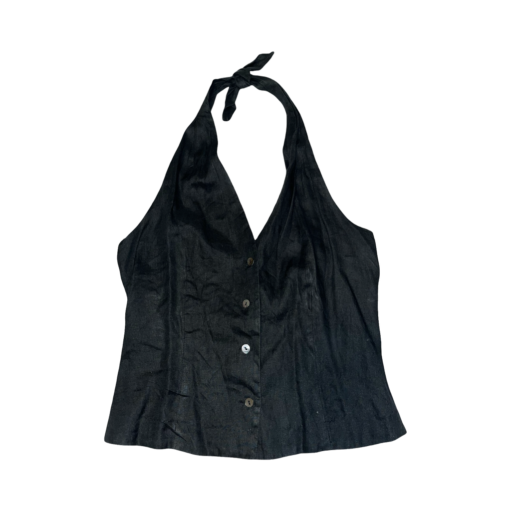 Max Mara puto limo made in Italy halter neck top uk14