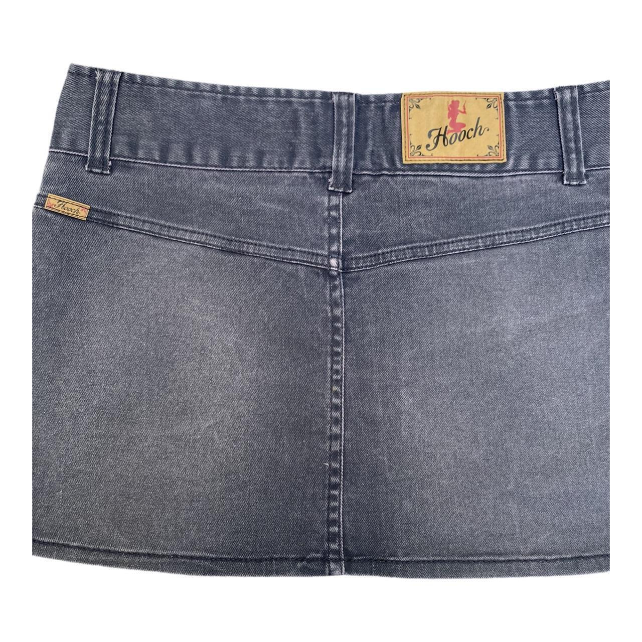 Hooch 90’s denim skirt with a grunge vibe uk10