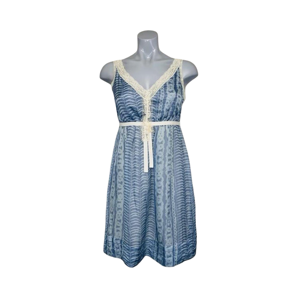 Stile Benetton blue boho summer dress ukS