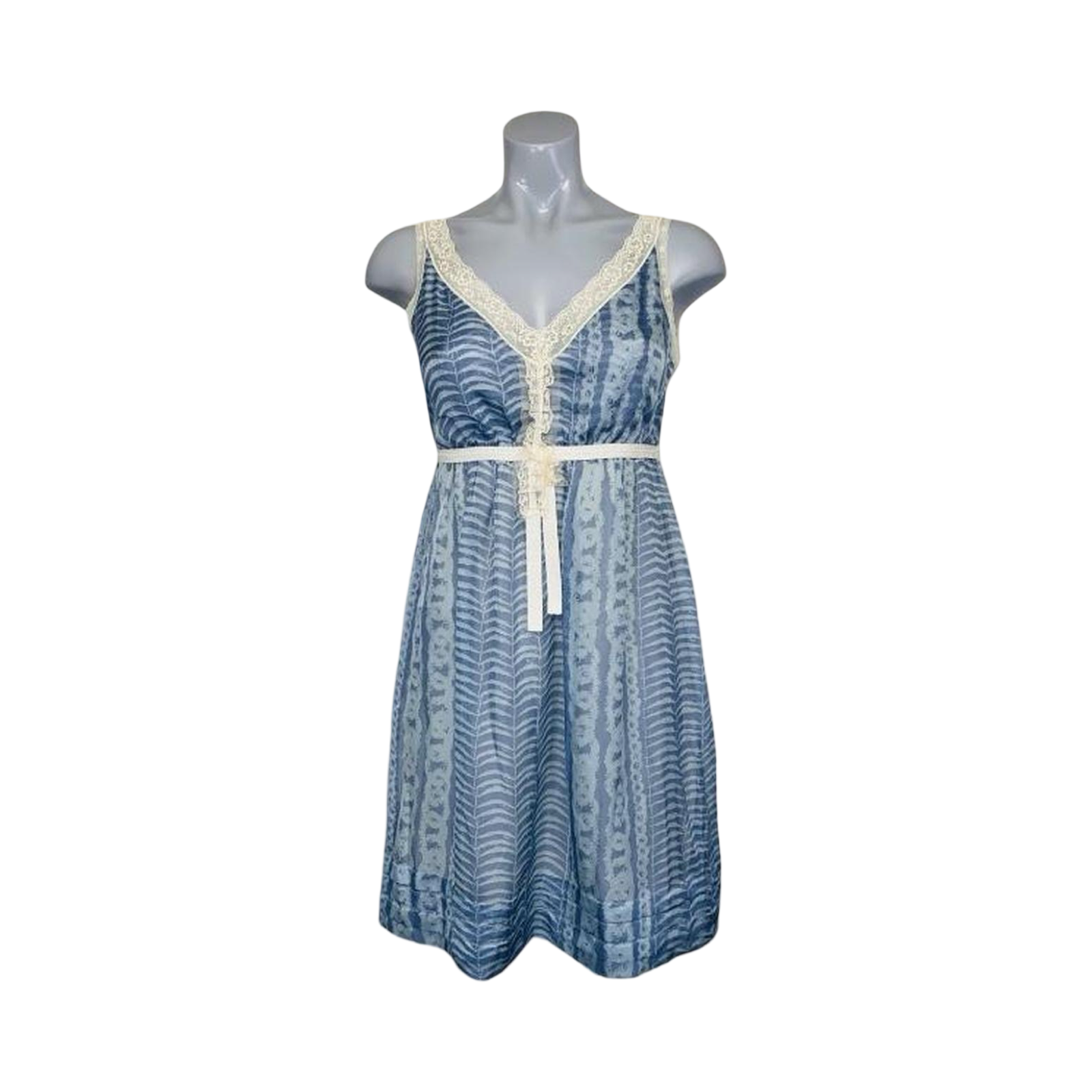 Stile Benetton blue boho summer dress ukS