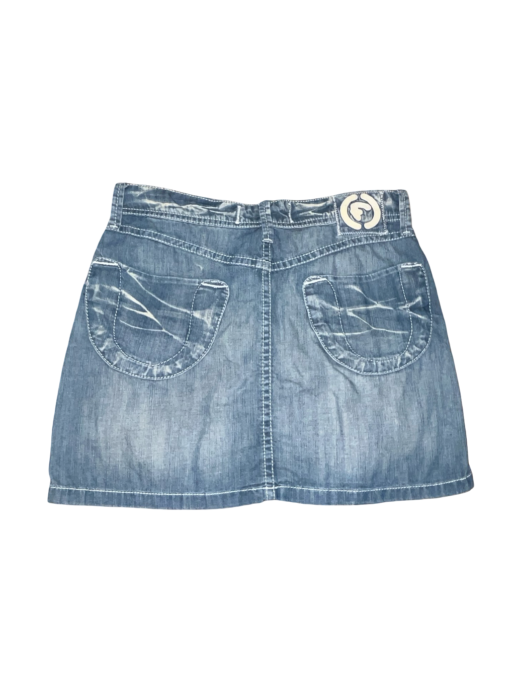 Y2K Firetrap Distressed Denim Mini Skirt UkS