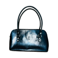 Vera Pelle Italian black vintage genuine leather shoulder bag
