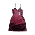 NEXT red wine satin chemise dress uk 10 NWT