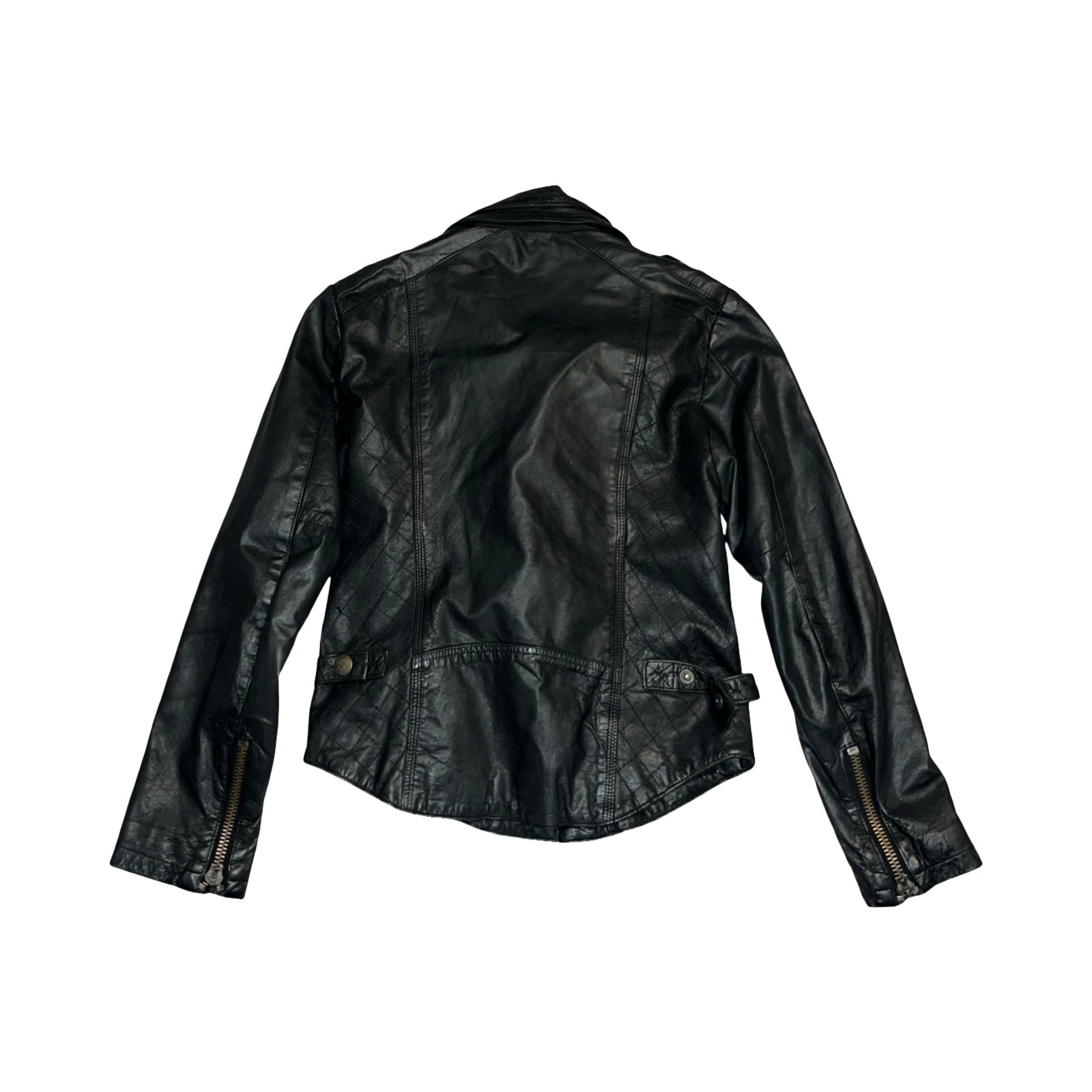 Super dry Motor sport vintage genuine leather jacket uk S
