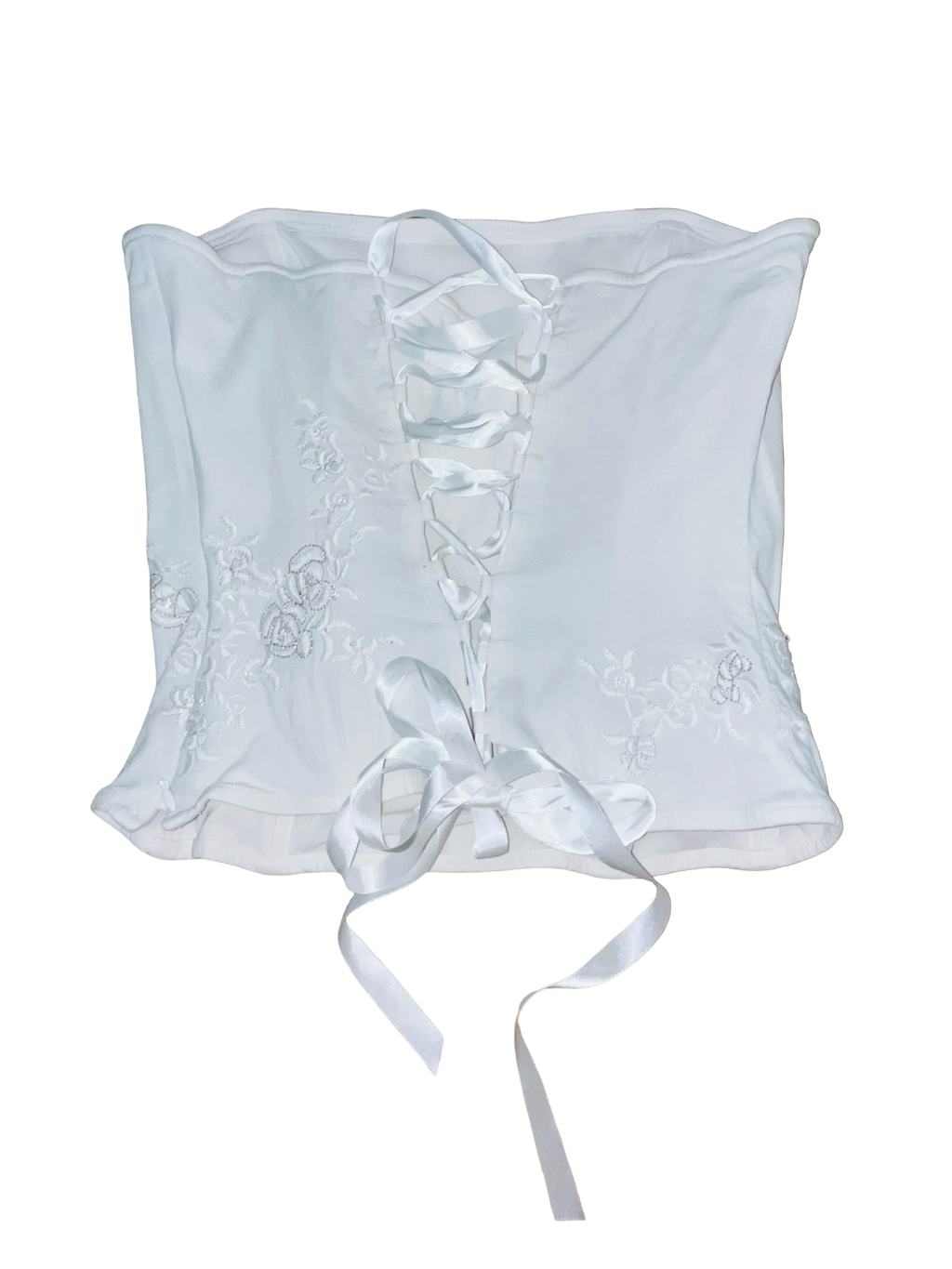 Y2K Jane Norman White Corset Top Fairycore uk12