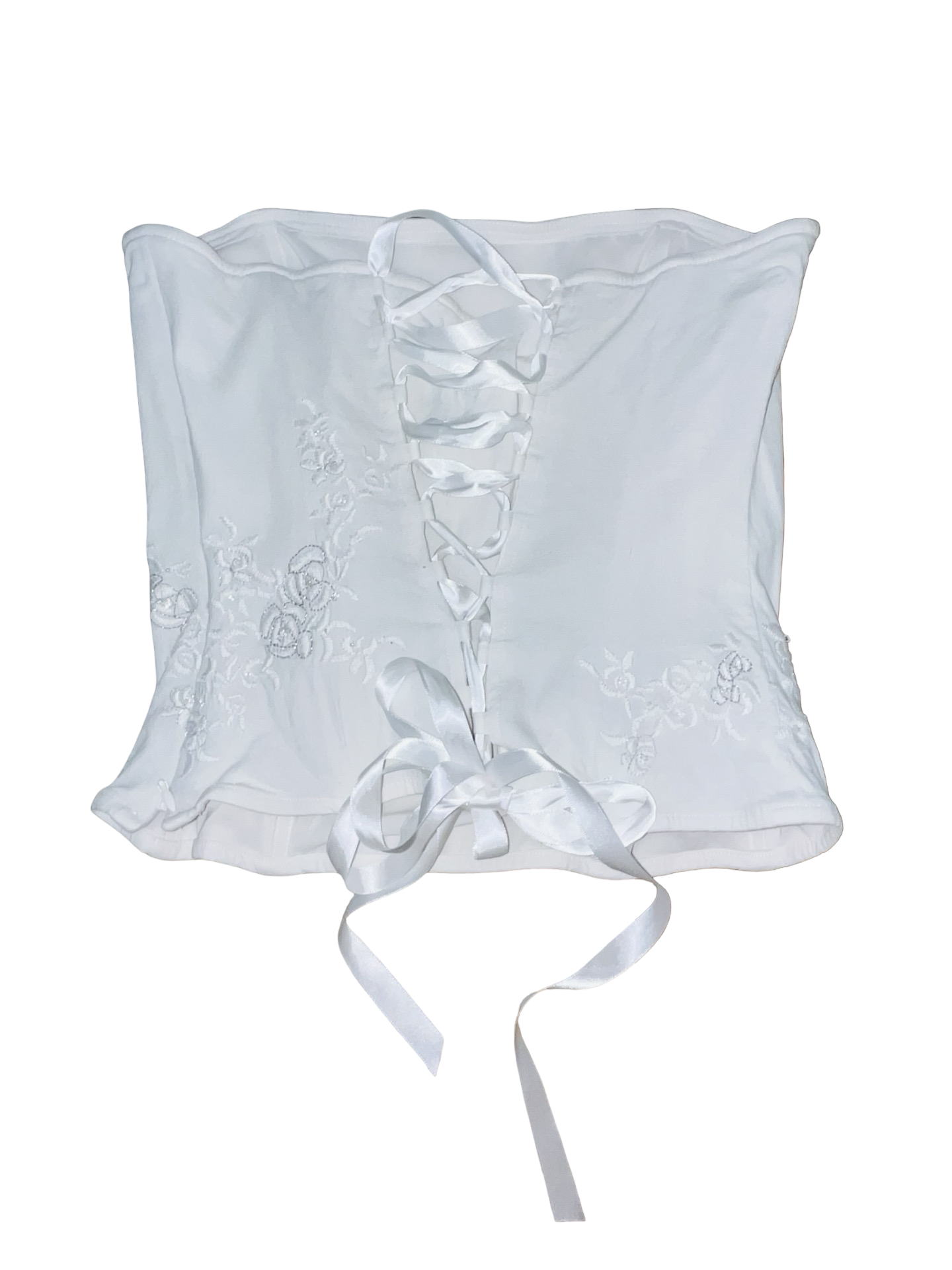 Y2K Jane Norman White Corset Top Fairycore uk12