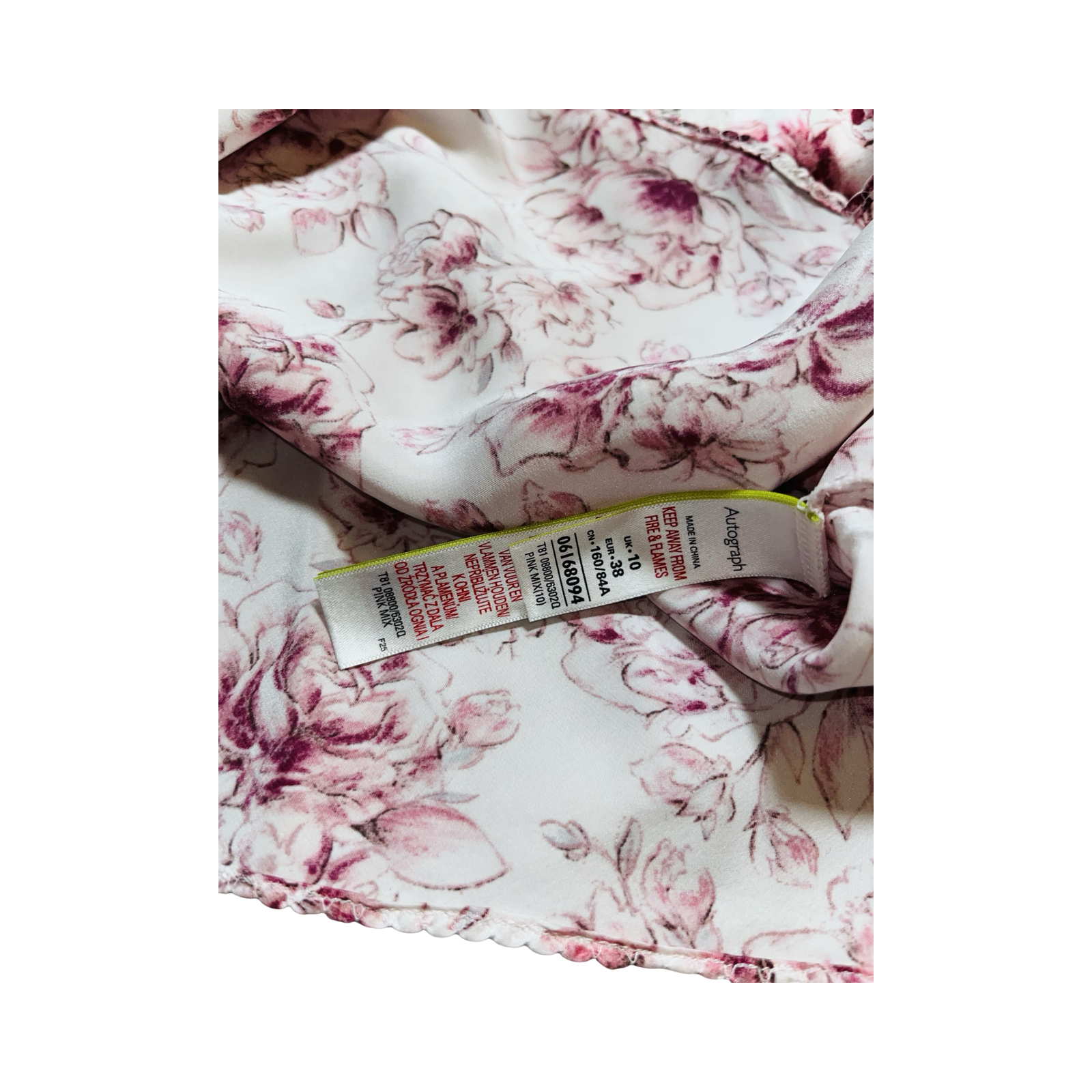 Autograph silk floral print cami top uk 10