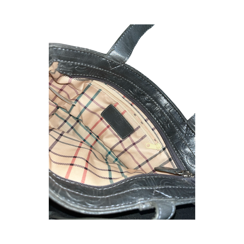 Liz ciaibome grey leather handbag