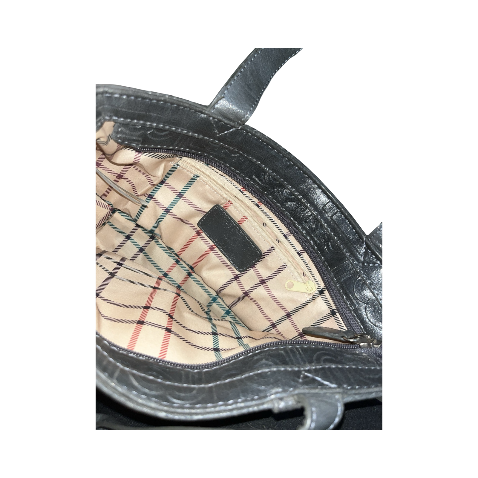 Liz ciaibome grey leather handbag