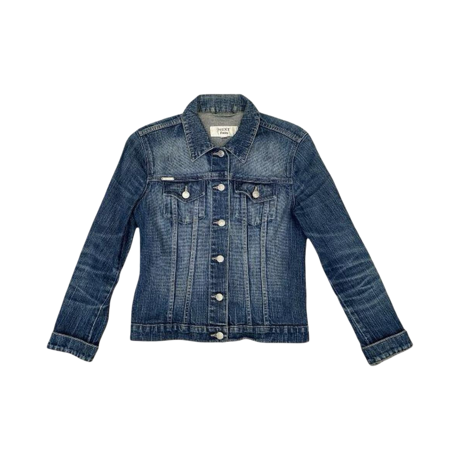 Stunning next petite denim jacket y2k ukS