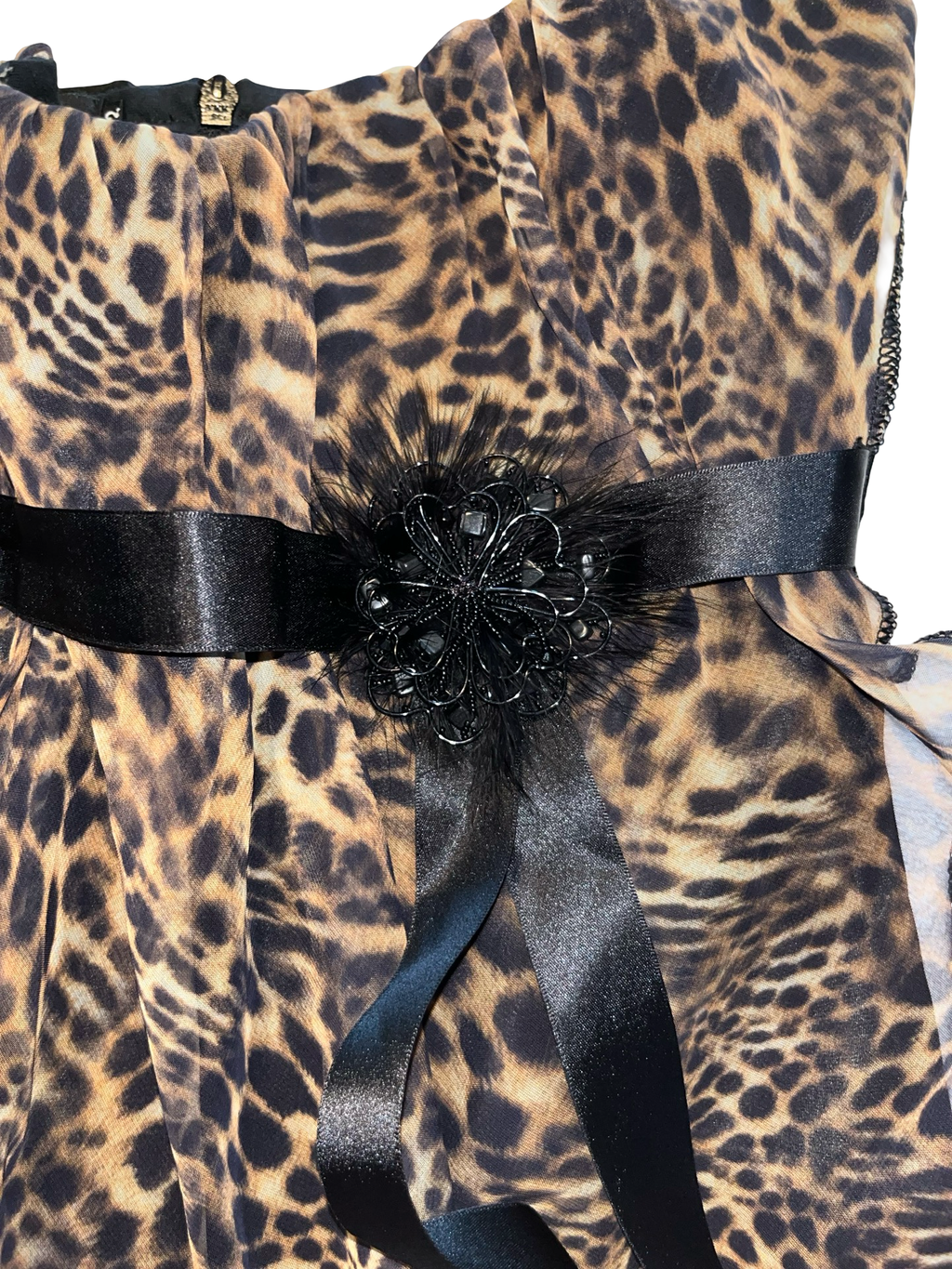 Y2K Plastique by Paul Warren Leopard Print Cami Top UK 12