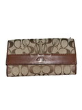 Coach Signature Purse Khaki Brown Leather Y2K Vintage