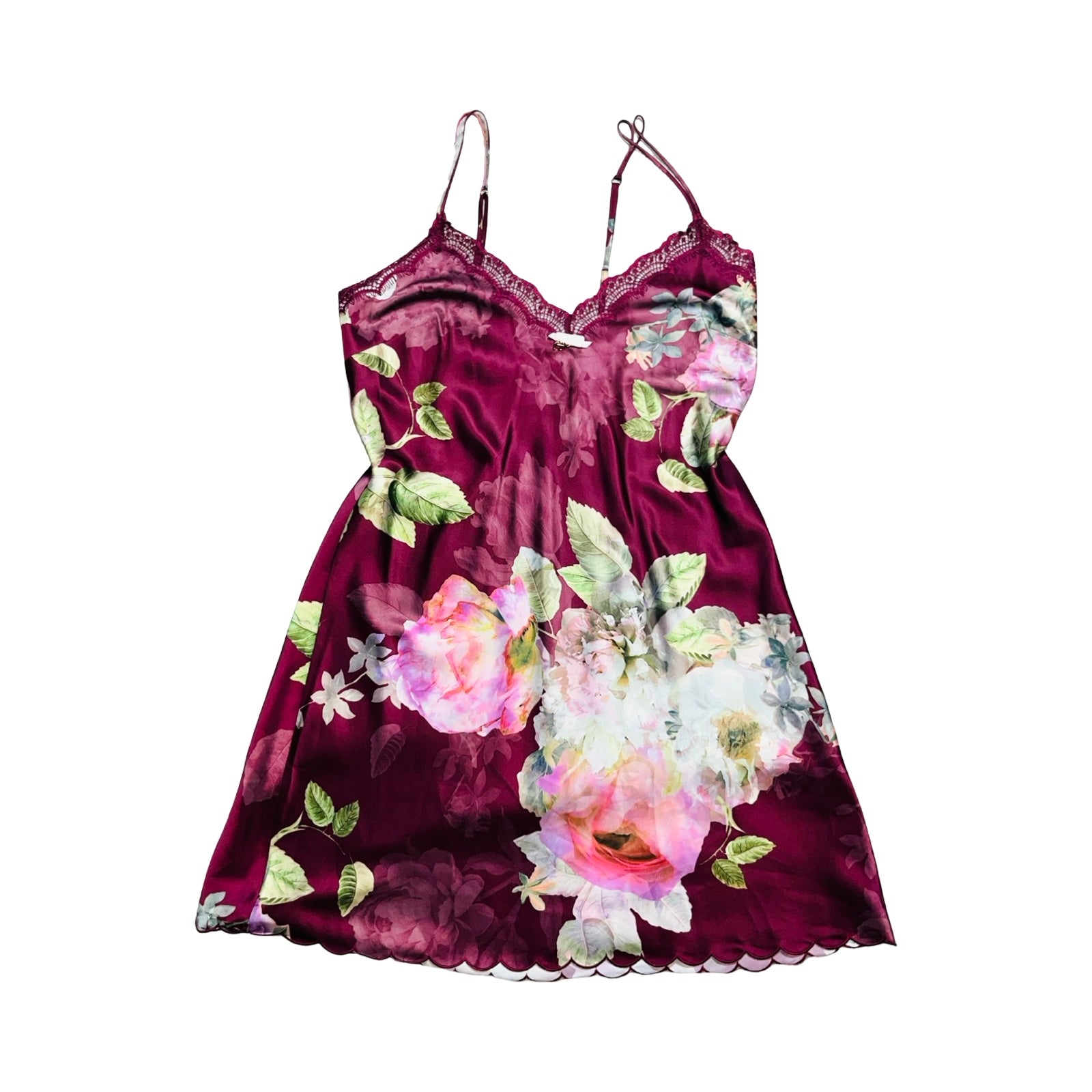 Ted Baker beautiful floral satin chemise uk10