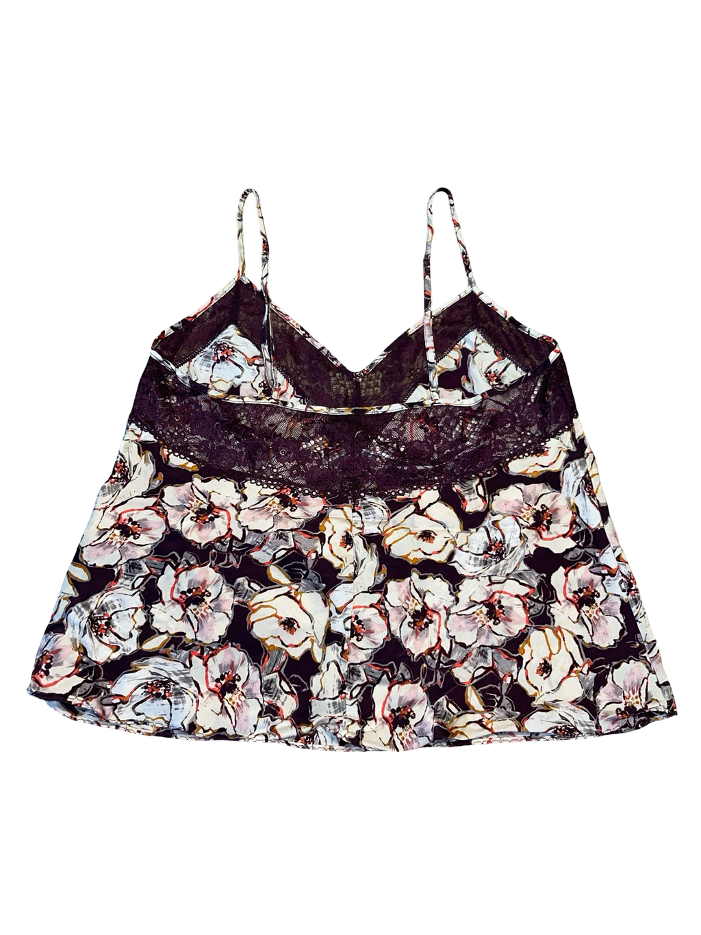 Y2K Autograph Floral Silk Lace Cami Top | UK 10