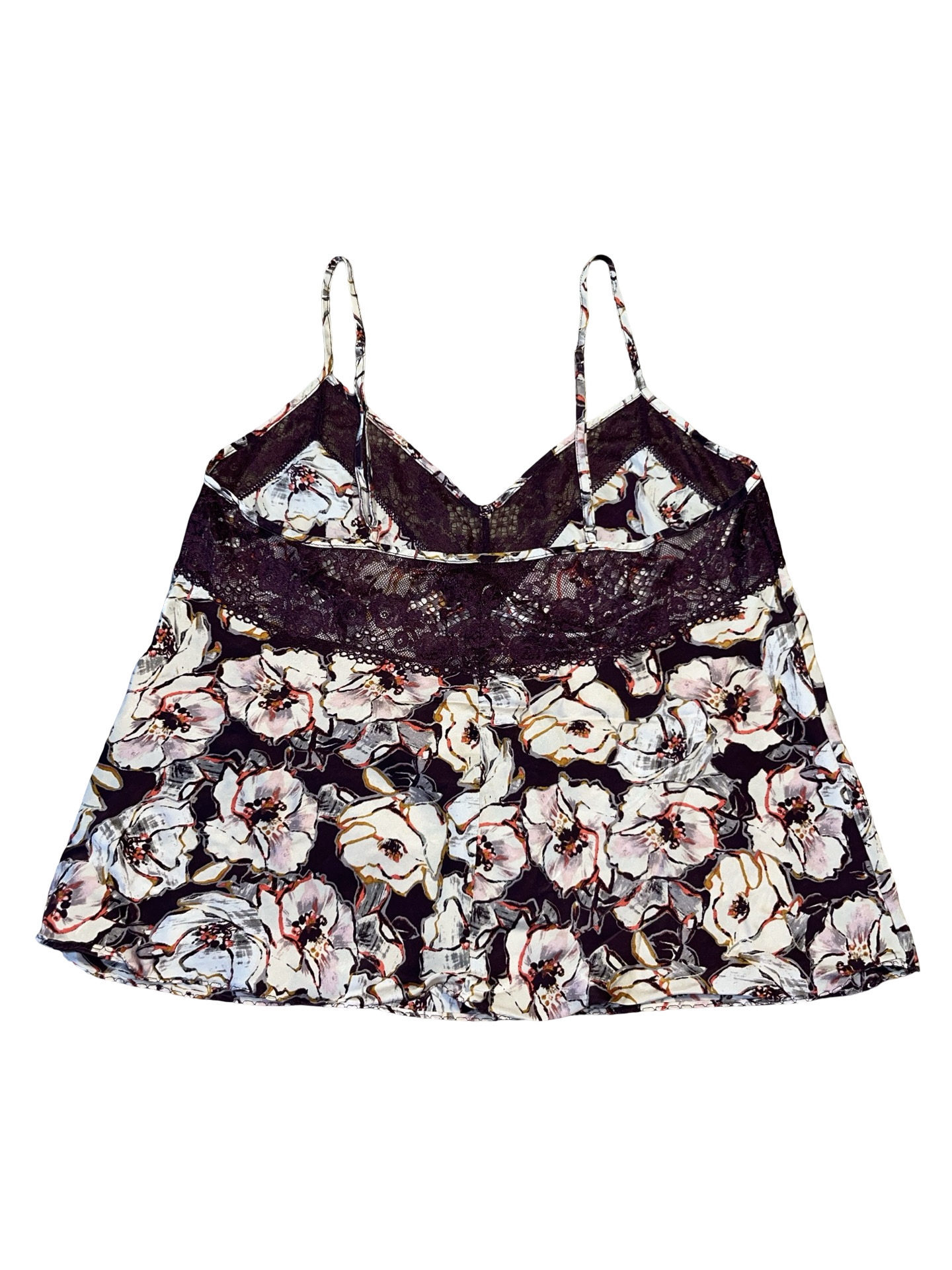 Y2K Autograph Floral Silk Lace Cami Top | UK 10