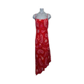 Red paisley asymmetrical midi dress NEXT uk12