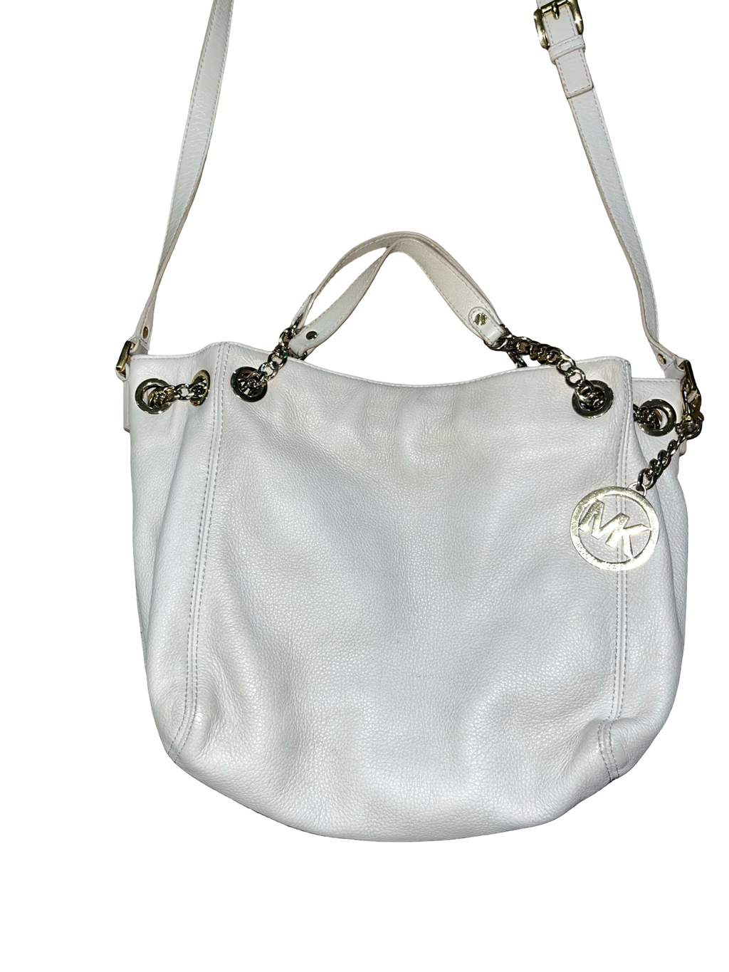 Michael Kors Leather Shoulder Crossbody Bag MK Charm
