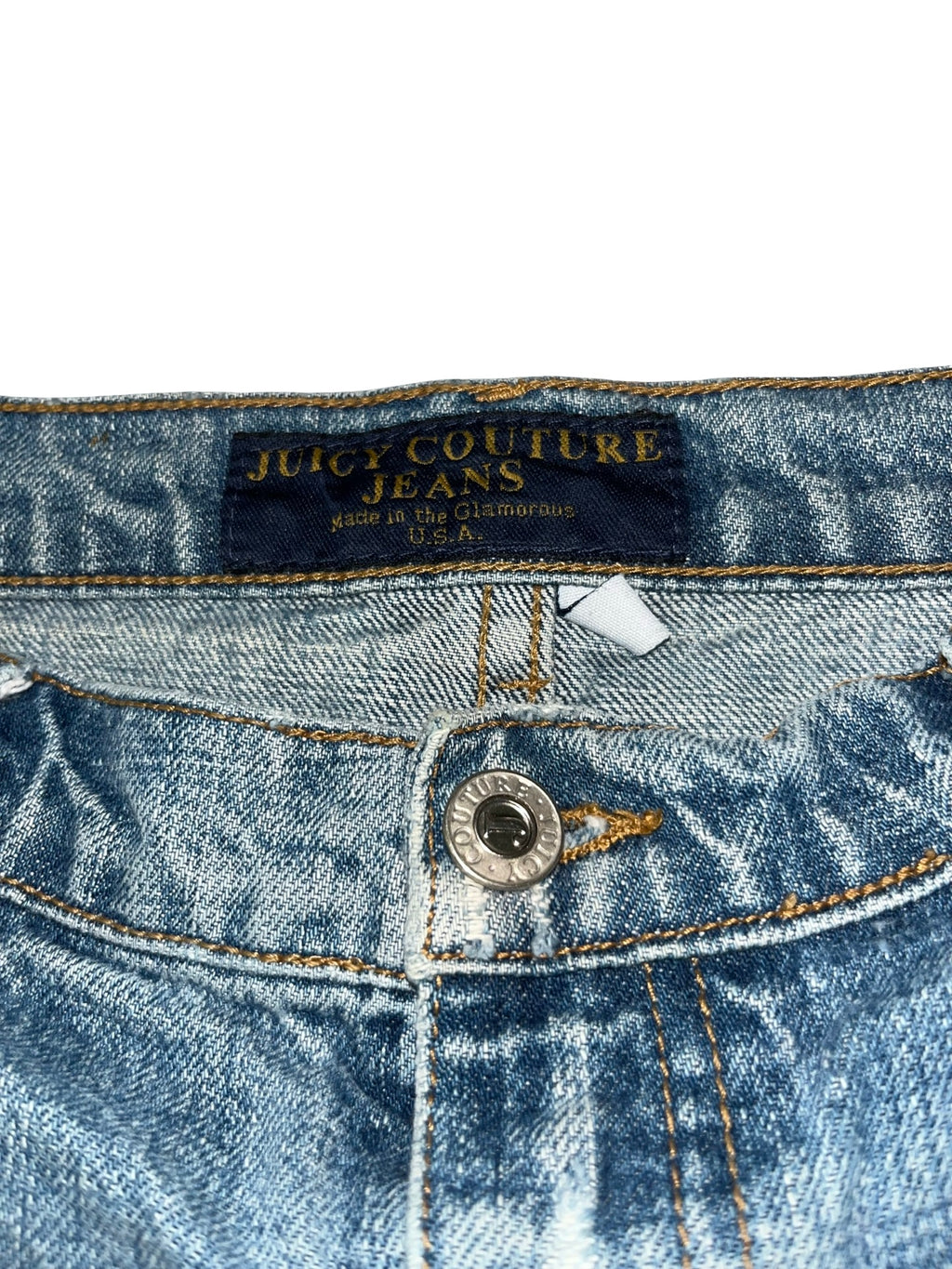 Y2K Juicy Couture Jeans Rhinestone Logo Denim Mini Skirt | 00s Low Rise ukS