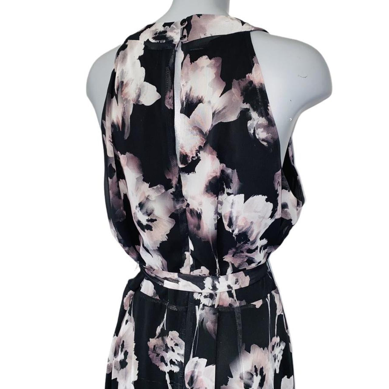 Black and white floral print maxi dress by Roman uk18