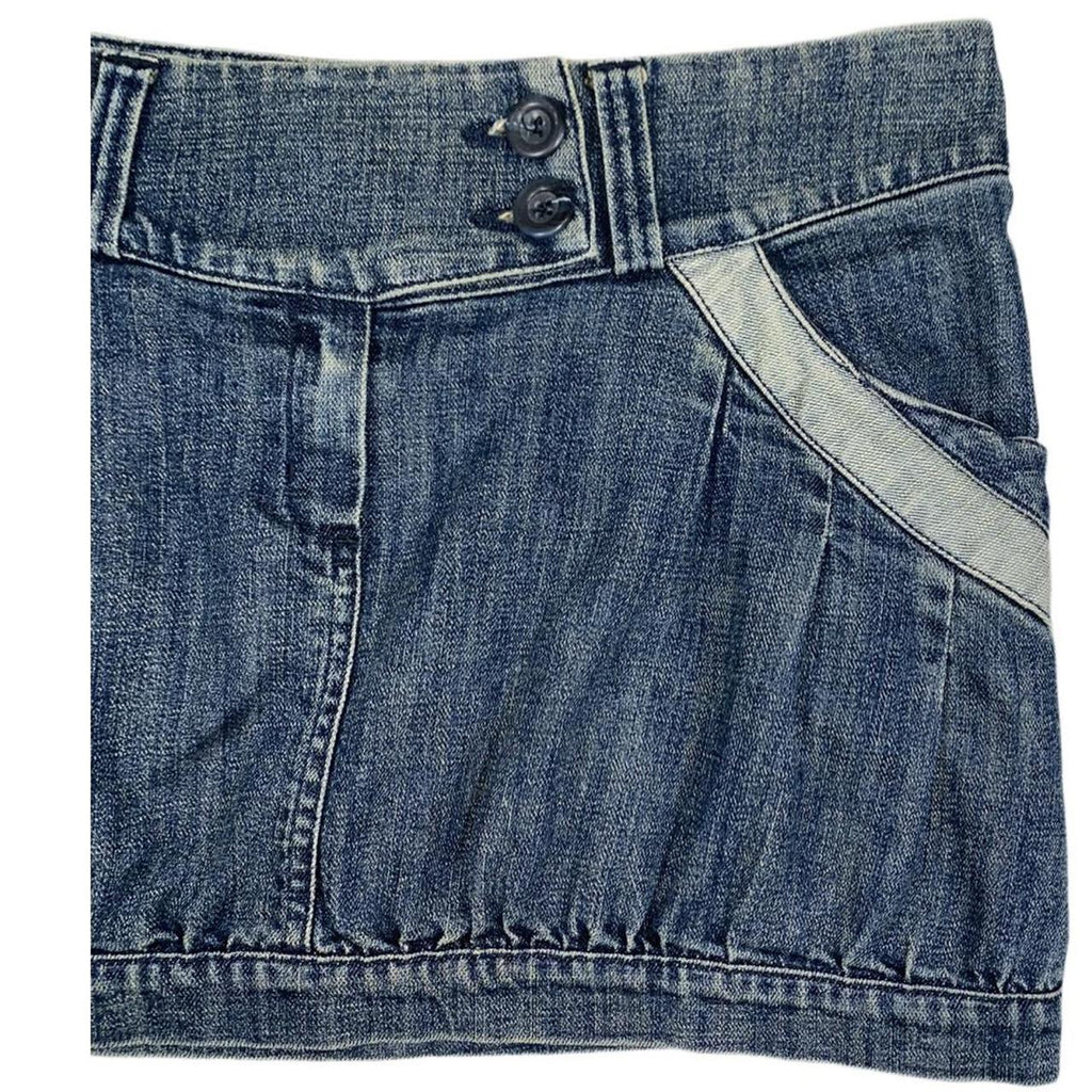 Super cute mini blue y2k Melville denim skirt ukL