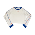 Nike dri fit blue logo mesh woman’s top ukL
