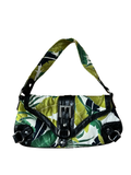 Y2K Tropical Leaf Print Shoulder Bag | mini