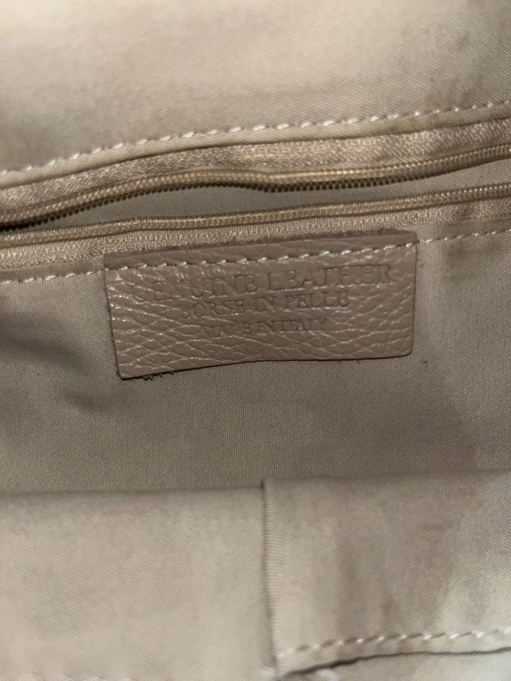 Genuine Italian Leather Olive Green Backpack