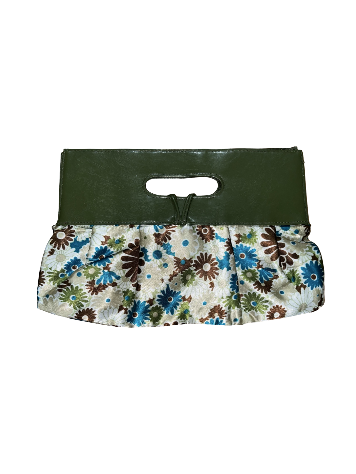 Y2K Vintage Floral Satin Clutch Bag