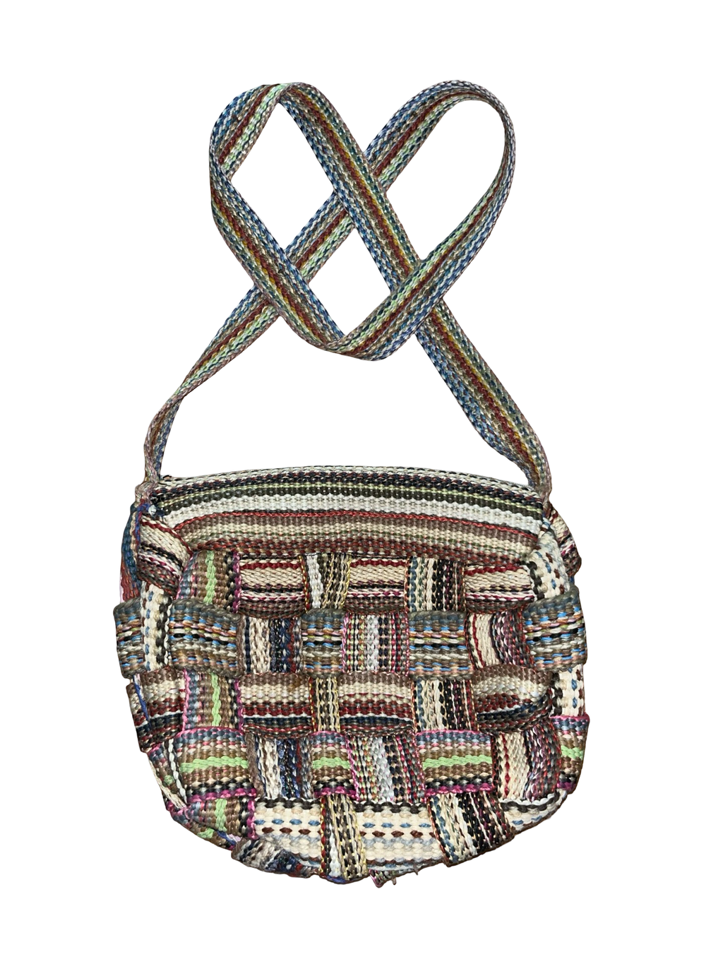 Y2K Woven Tapestry Crossbody Bag Boho