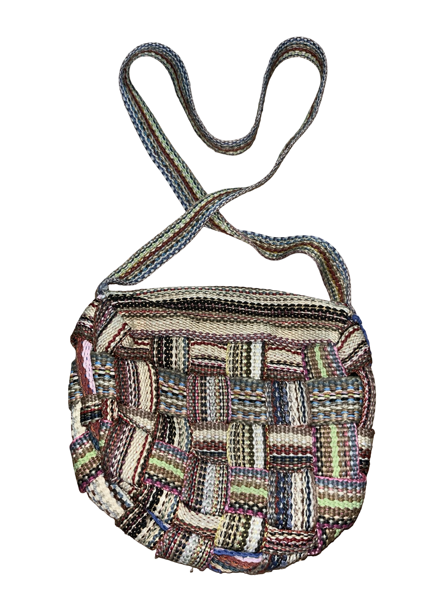 Y2K Woven Tapestry Crossbody Bag Boho